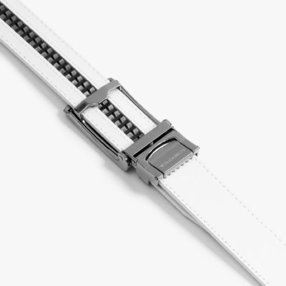 🛍️SALE🛍️ SlideBelts Classic White Belt (Simple,Subtle, Stylish) - Picture 7 of 11